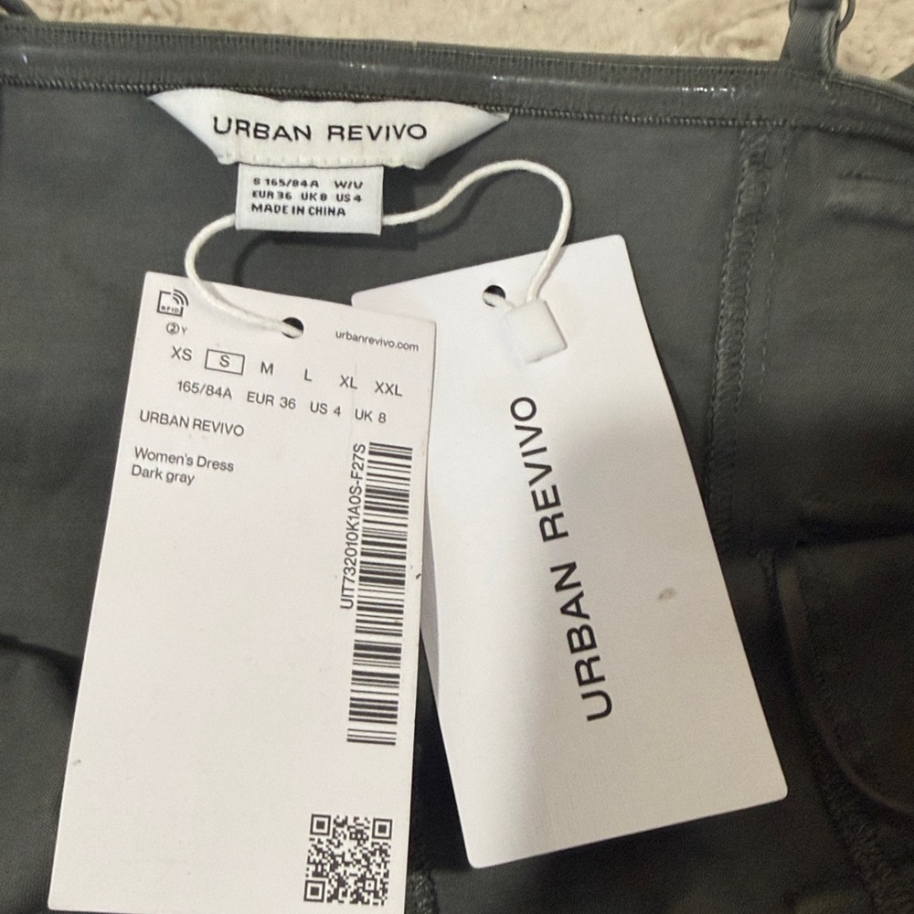 URBAN REVIVO GRAY MINI DRESS - Picture 13 of 13
